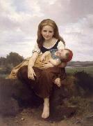 William-Adolphe Bouguereau The Elder Sister Spain oil painting artist